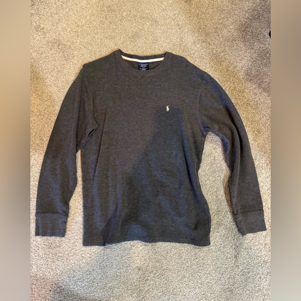 Polo Ralph Lauren Men’s Grey Thermal Long Sleeve